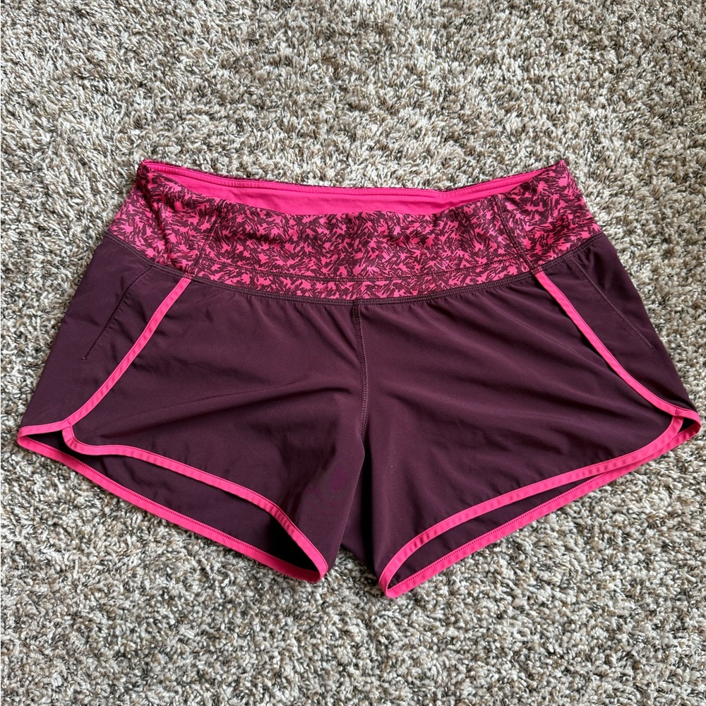 Lululemon speed up shorts size 8